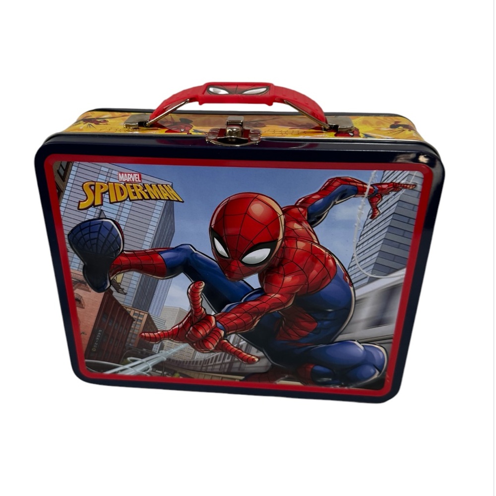 MARVEL Spider-Man Embossed Metal Lunch Box!TinBox